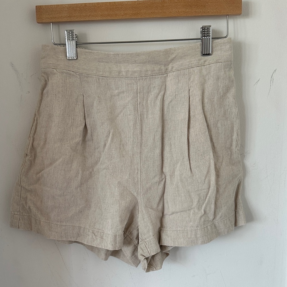 Madewell High Waist Beige Shorts